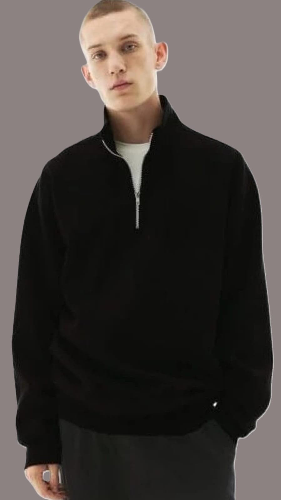 Men Full Sleeve Solid Sweatshirt